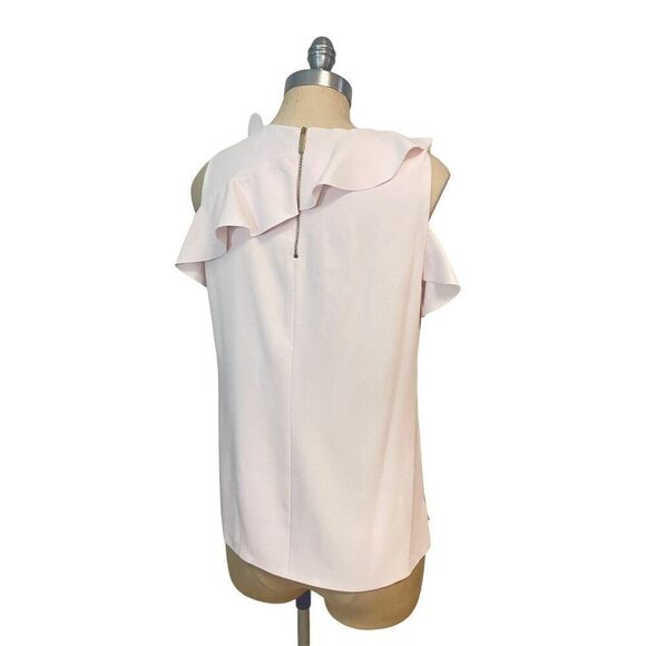 Ted Baker Honourr Sculpted Ruffle Sleeveless Top Pink size 2 Small 6 - Picture 6 of 8